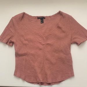 Forever 21 rust crop top